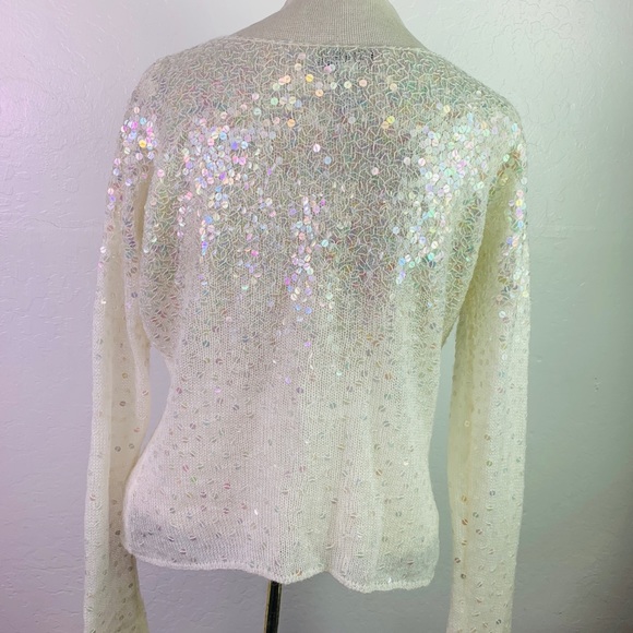 Laundry by Shelli Segal: Knit Sweater With Sequins - Picture 2 of 7